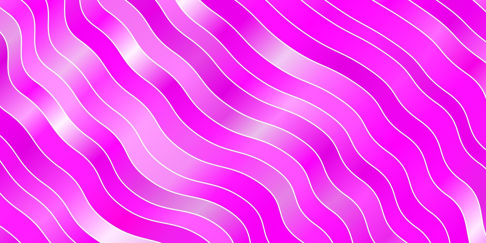 modèle vectoriel rose clair avec des lignes. illustration abstraite colorée avec des courbes de dégradé. modèle pour les annonces, publicités.