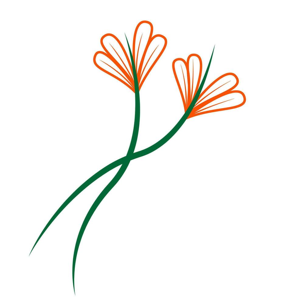 feuille de floral feuilles printemps pour beauté l'image de marque branché contour symboles pour mobile applications et site Internet conception. prime pack de Icônes dans branché ligne style. vecteur