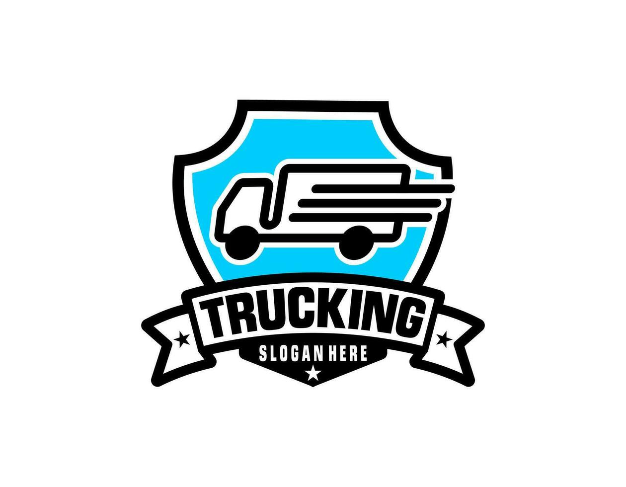 modèle de logo de camion, logo parfait pour les entreprises liées à l'industrie automobile vecteur