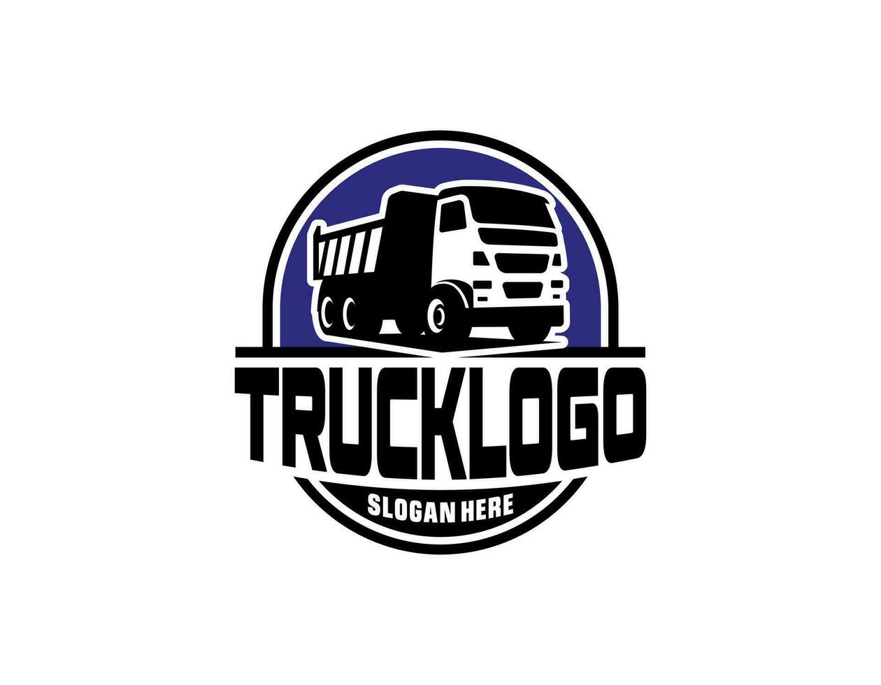 déverser camionnage entreprise logo conception. benne un camion logo vecteur isolé. prêt fabriqué logo modèle ensemble vecteur isolé