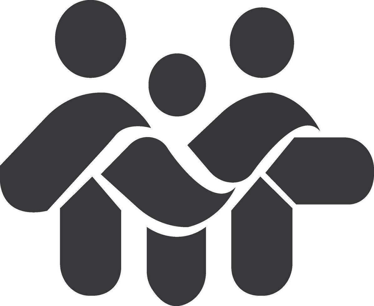 content famille logo conception vecteur