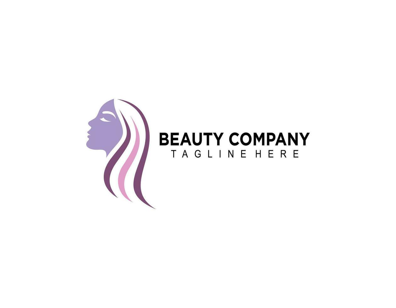 Naturel beauté salon et cheveux traitement logo vecteur