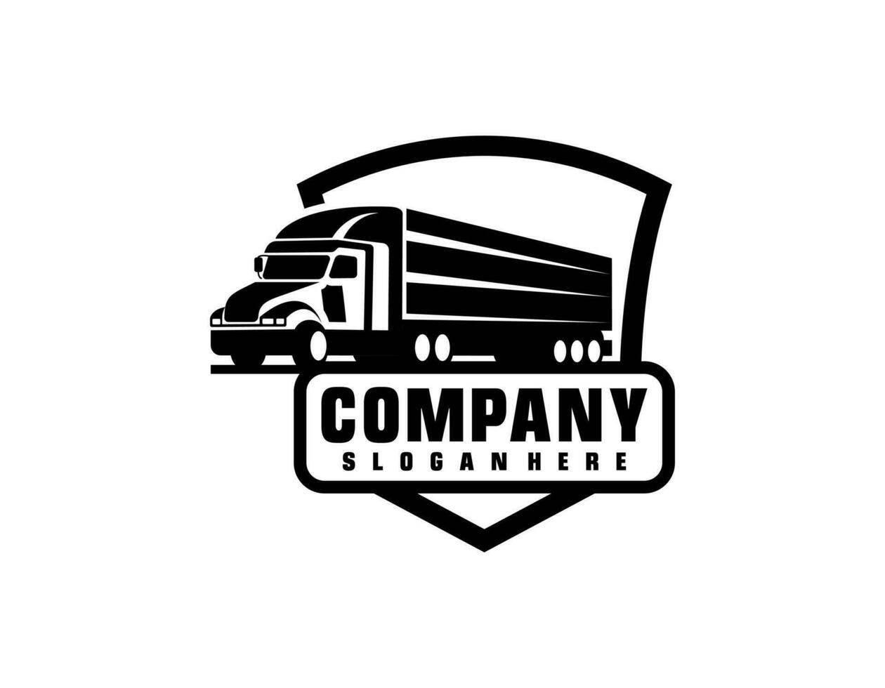 modèle de logo de camion vecteur