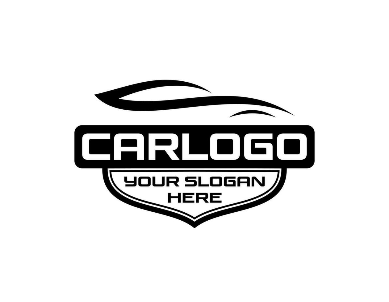 création de logo de concept premium de garage de voiture vecteur