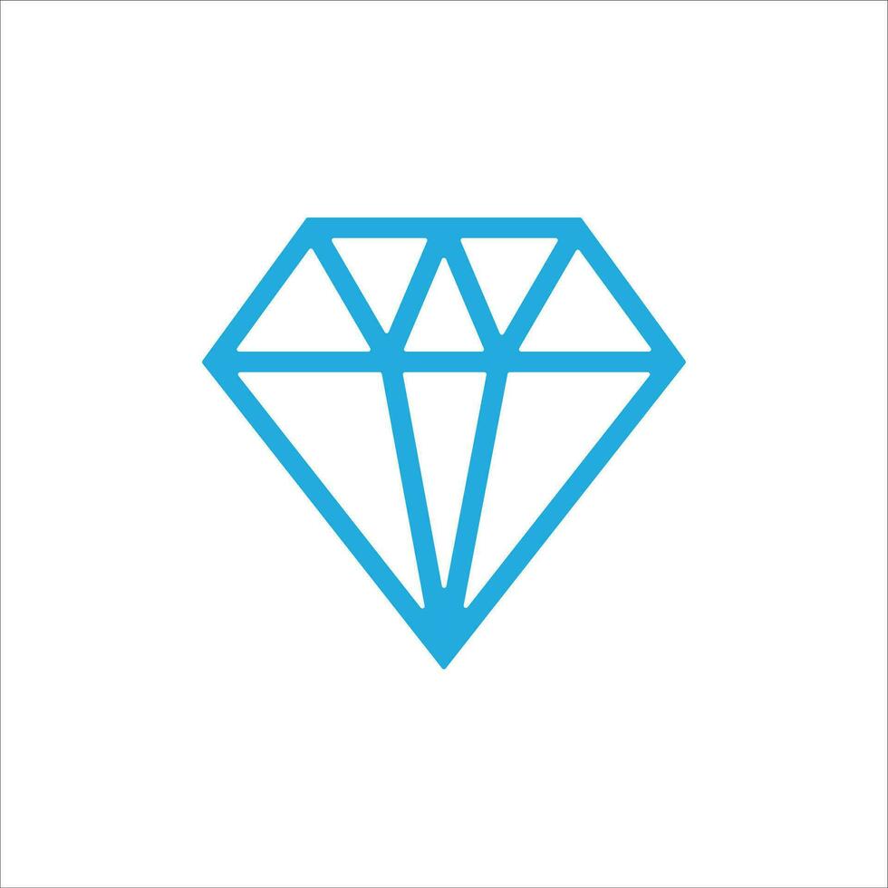 diamant icône vecteur illustration symbole