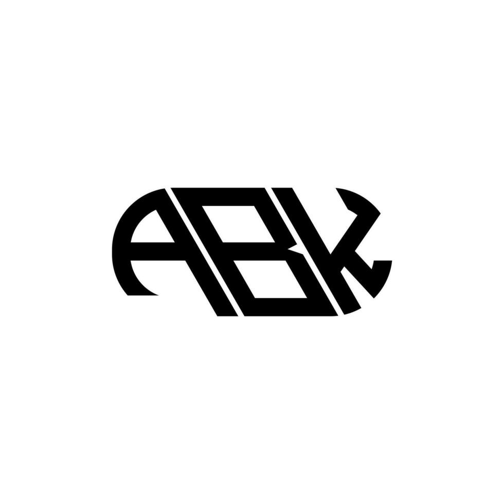 de base rgbabk lettre logo conception. abk Créatif initiales lettre logo concept. abk lettre conception. vecteur