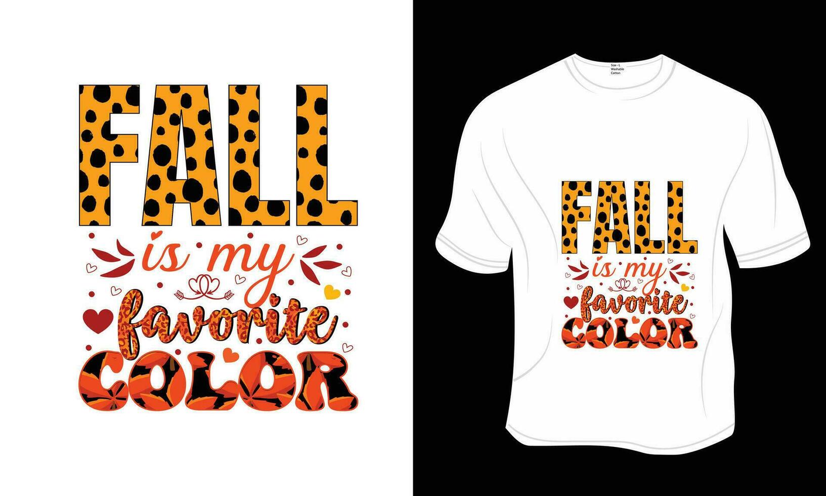 prêt à impression pour vêtements, affiche, et illustration. moderne, simple, caractères. tomber est mon préféré couleur, rétro, automne, l'automne, sublimation T-shirt conception. vecteur
