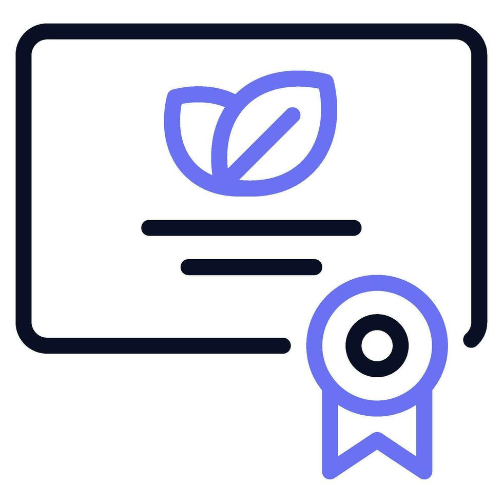 vert certification icône vecteur