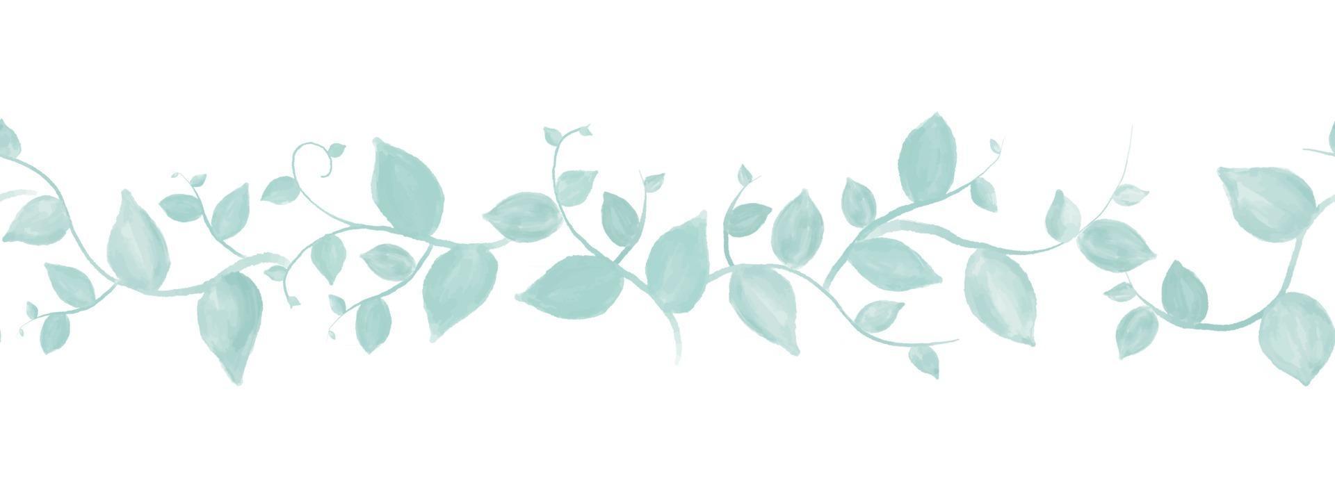 brosse verte transparente, bordure avec conception de branches leafes. illustration dessinée à la main à l'aquarelle. pour les invitations de mariage, cartes de voeux. nature, éléments organiques.vector vecteur