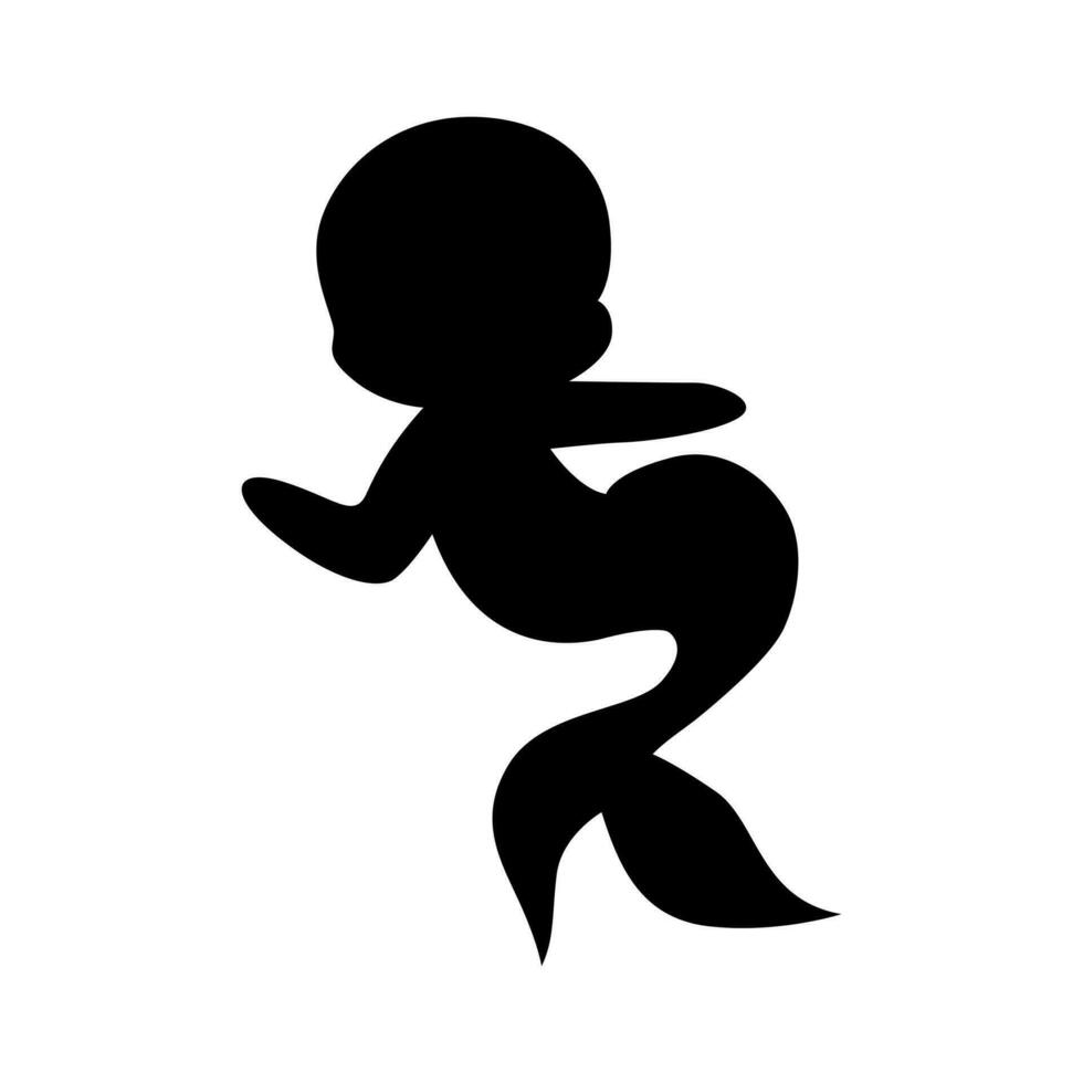 Sirène silhouette logo vecteur