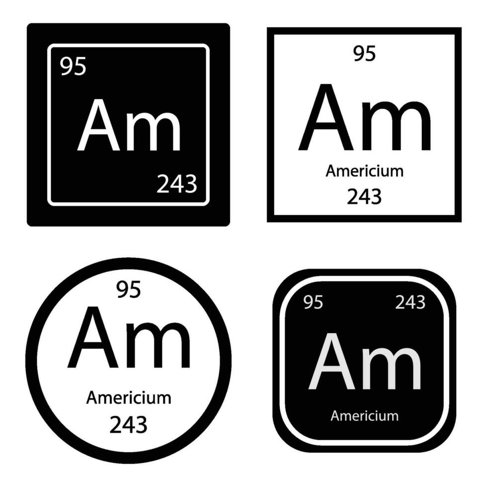 américium icône vecteur