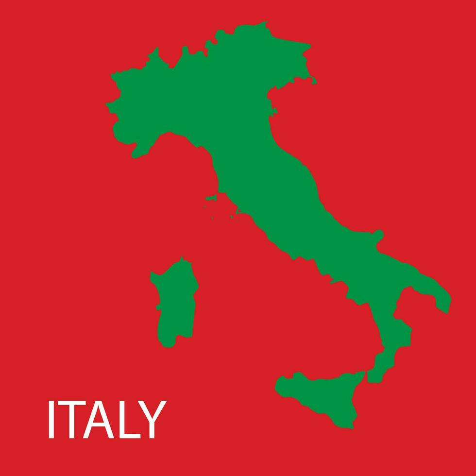 Italie pays carte icône vecteur