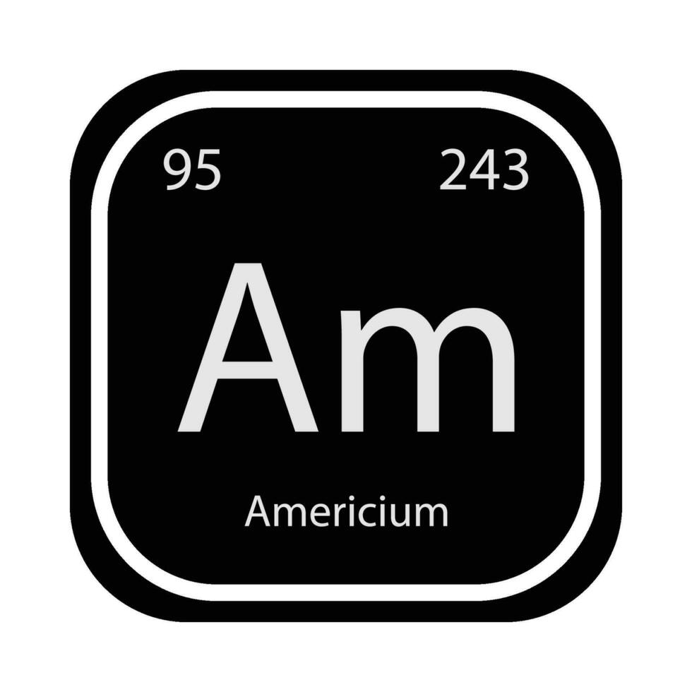 américium icône vecteur