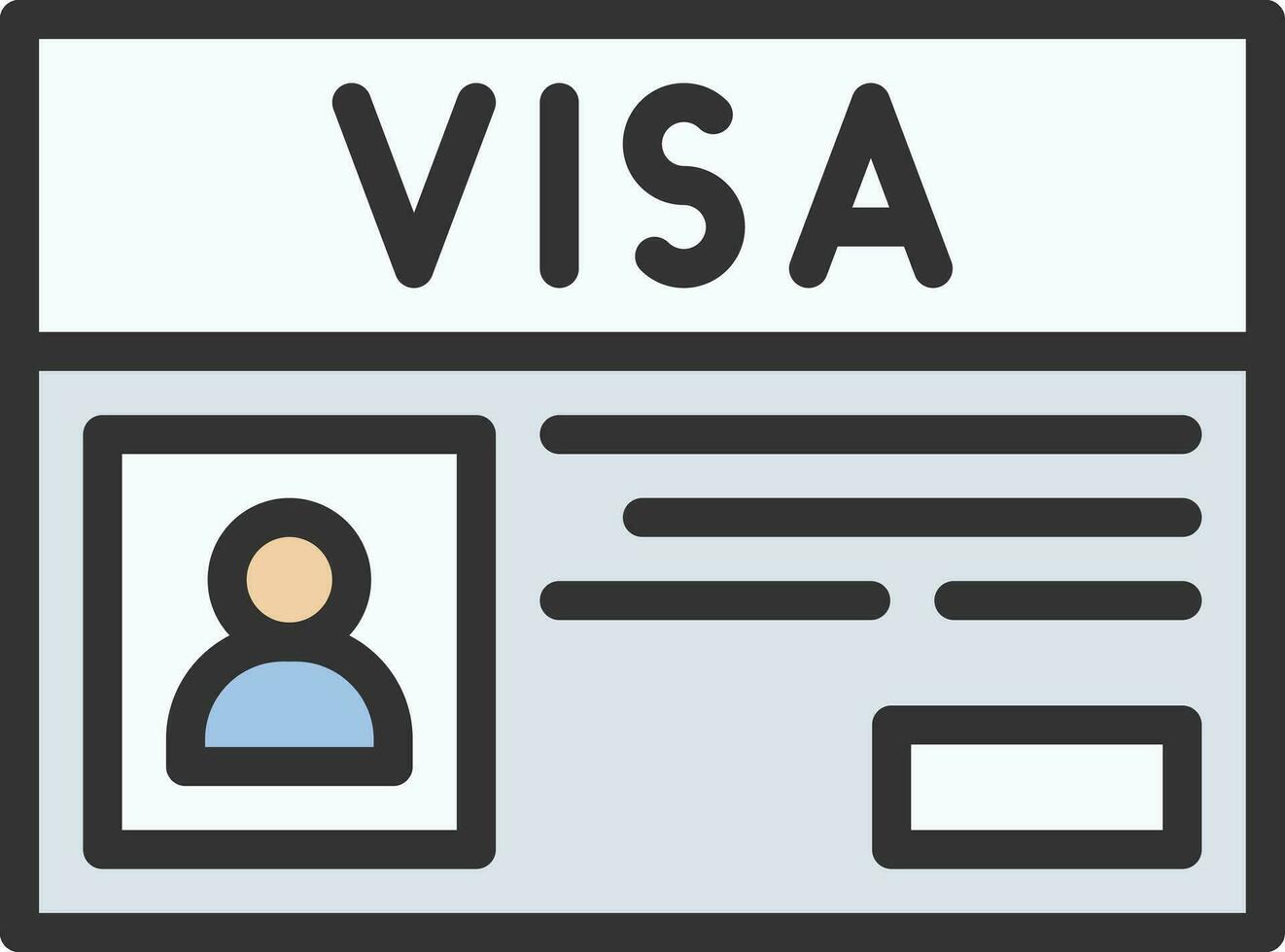 visa icône image. vecteur