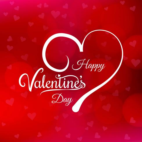Illustration de conception de carte amour Saint Valentin heureux vecteur