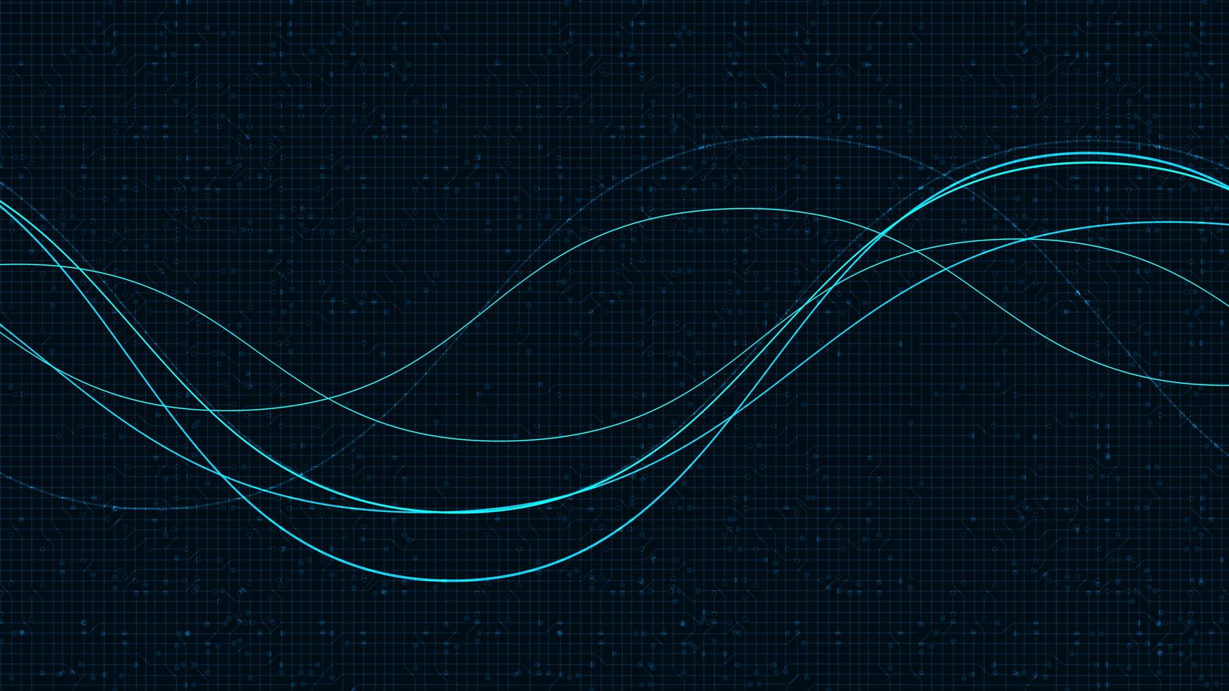 ondes de particules fluides, concept d'onde sonore, conception pour studio de musique et science, illustration vectorielle. vecteur