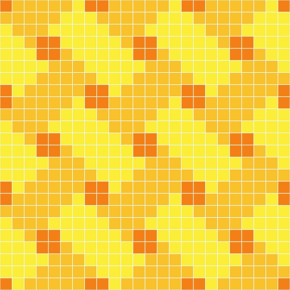 Jaune tuile arrière-plan, mosaïque tuile arrière-plan, tuile arrière-plan, sans couture modèle, mosaïque sans couture modèle, mosaïque carrelage texture ou Contexte. salle de bains mur carrelage, nager bassin carrelage. vecteur