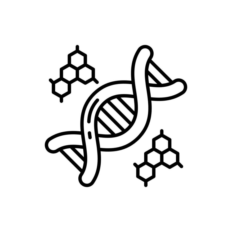 ADN icône dans vecteur. illustration vecteur