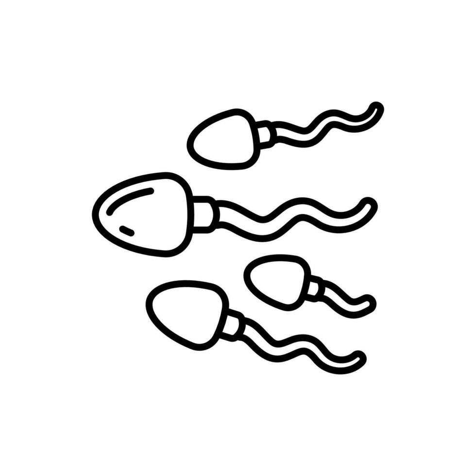 les spermatozoïdes icône dans vecteur. illustration vecteur