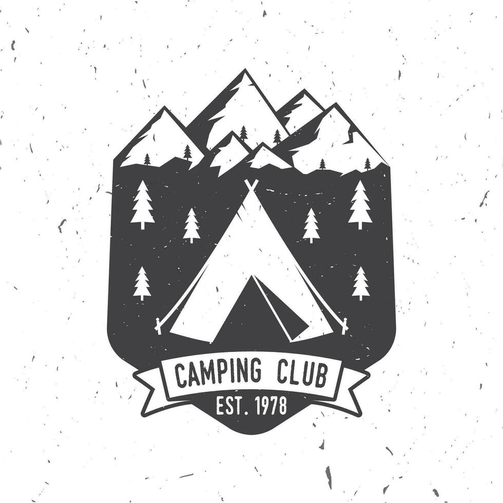 camping aventure extrême. illustration vectorielle. vecteur