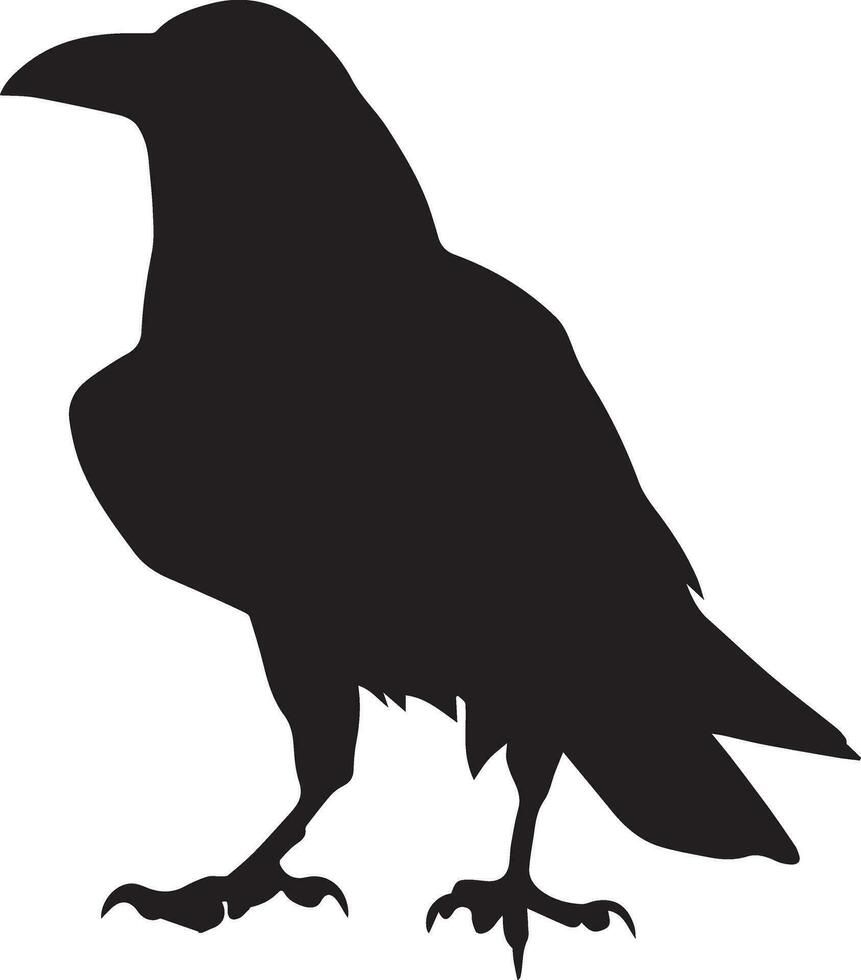 corbeau vecteur silhouette illustration noir Couleur