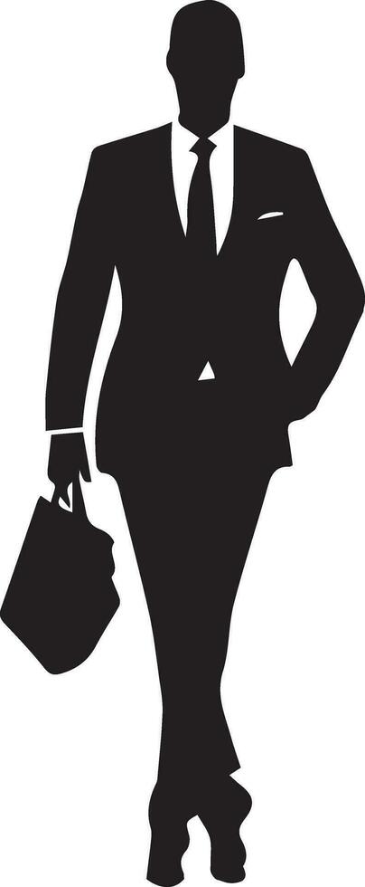 élégant homme vecteur silhouette illustration