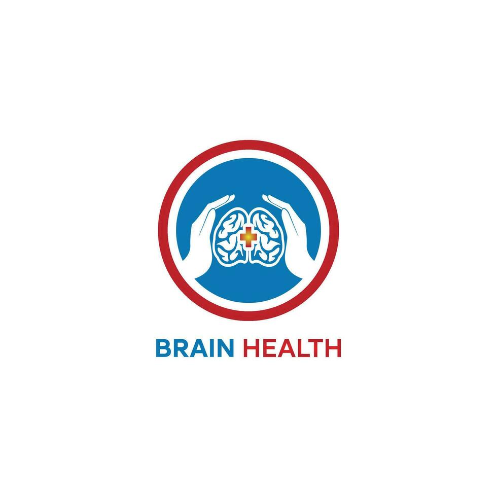 logo de la santé du cerveau vecteur
