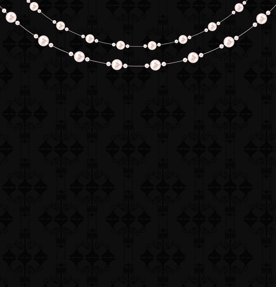 illustration vectorielle de beauté perle fond vecteur