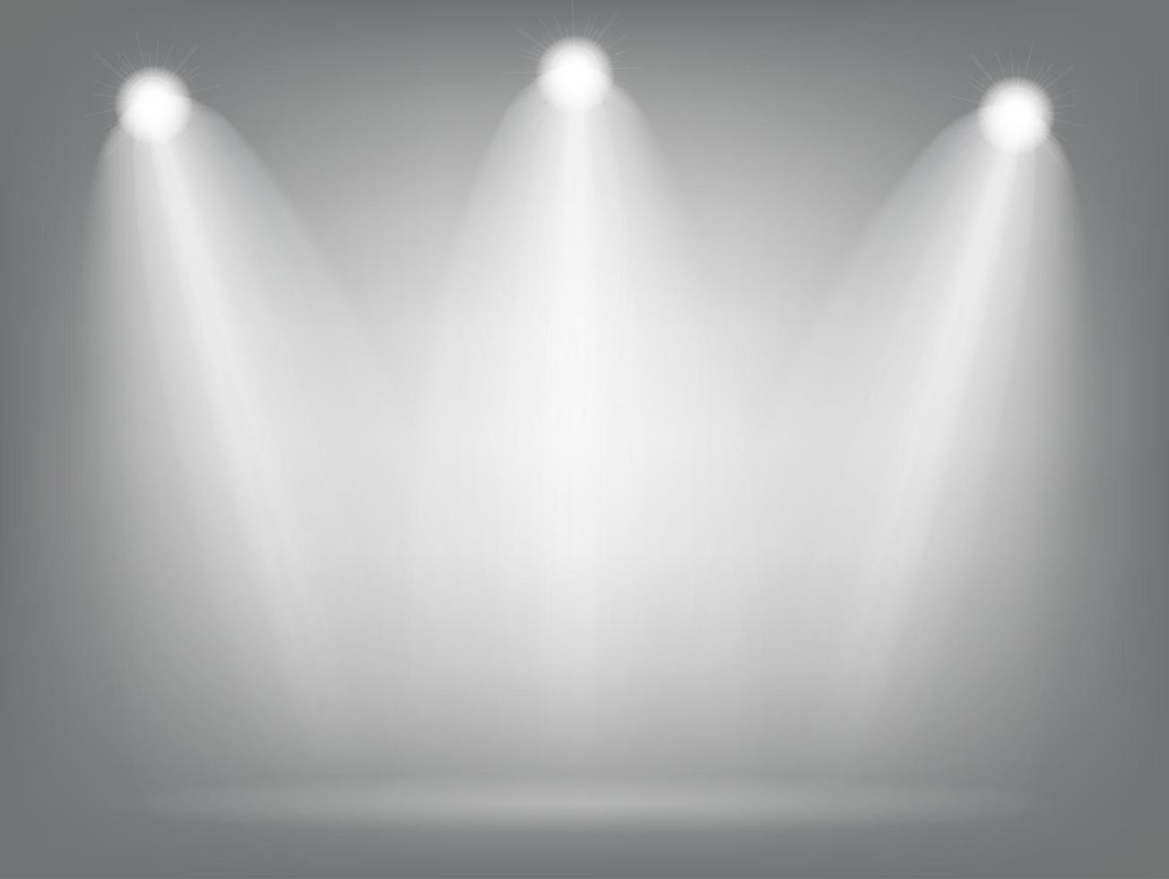 lampe d'éclairage réaliste de projecteurs lumineux avec des effets  d'éclairage de projecteurs avec fond transparent. illustration vectorielle  2754880 Art vectoriel chez Vecteezy