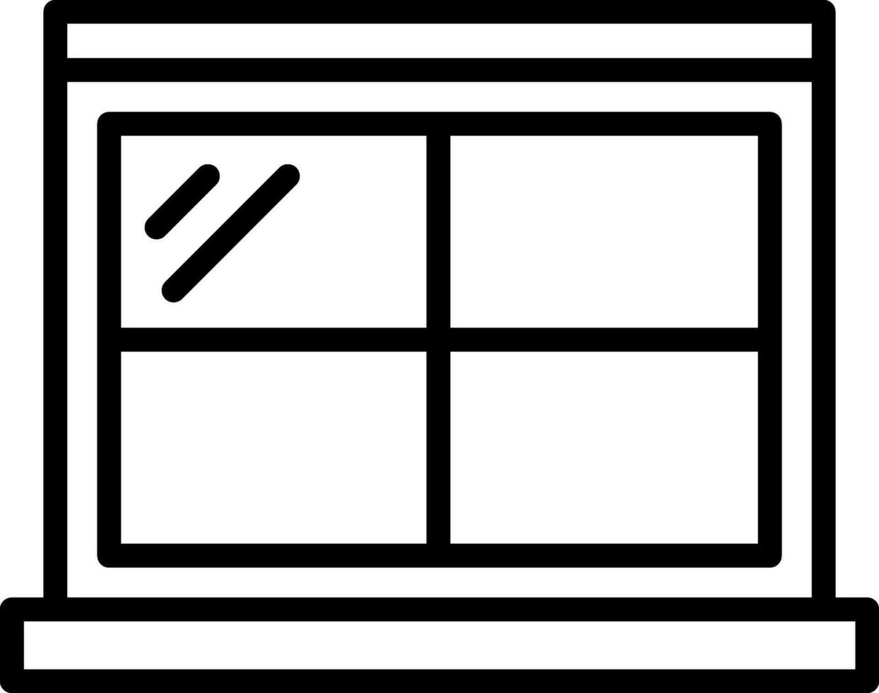 conception d'icône de vecteur de fenêtre