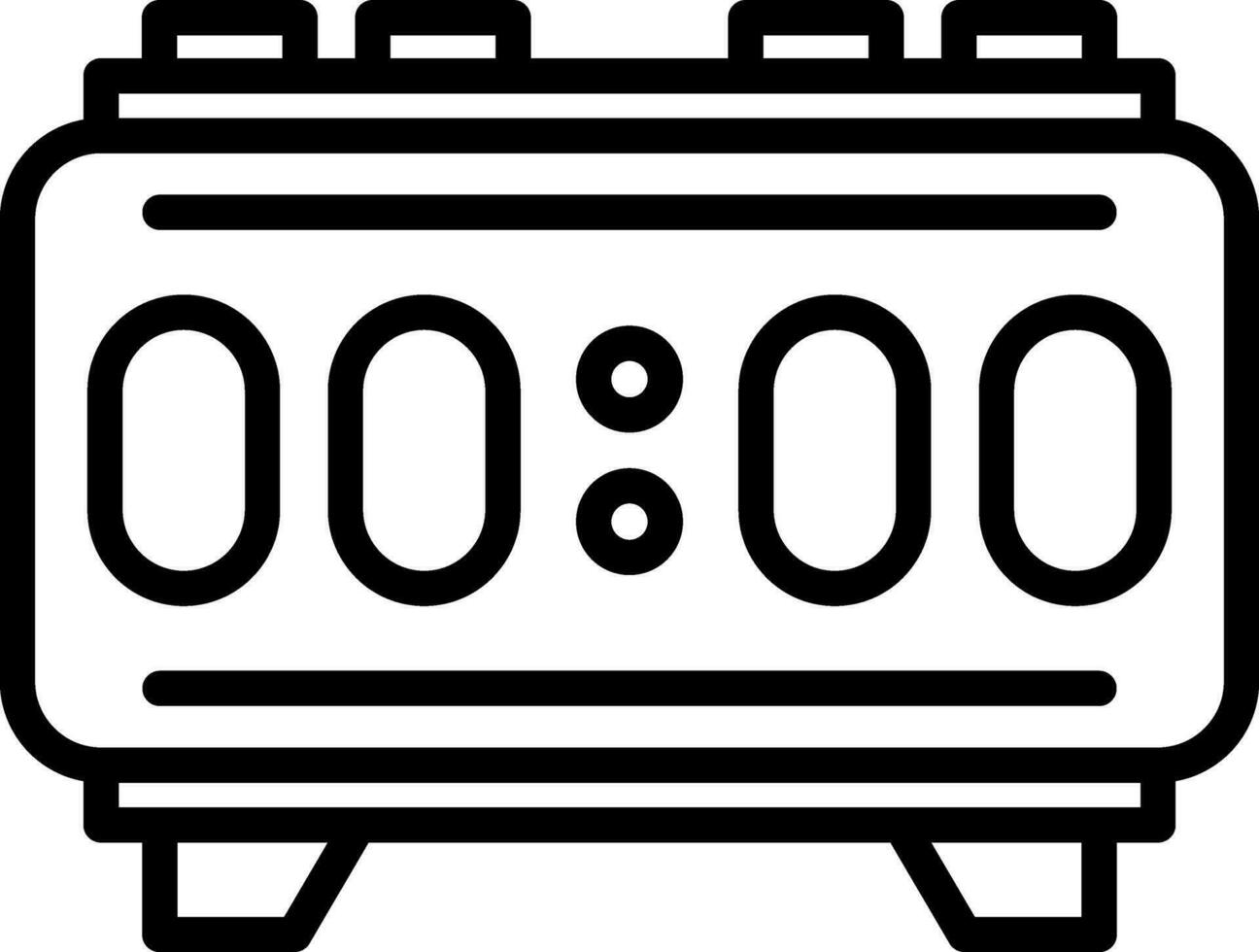 numérique alarme vecteur icône conception