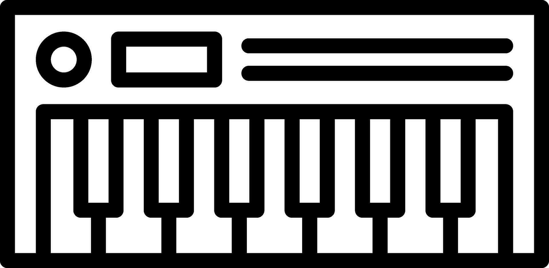 conception d'icône de vecteur de piano