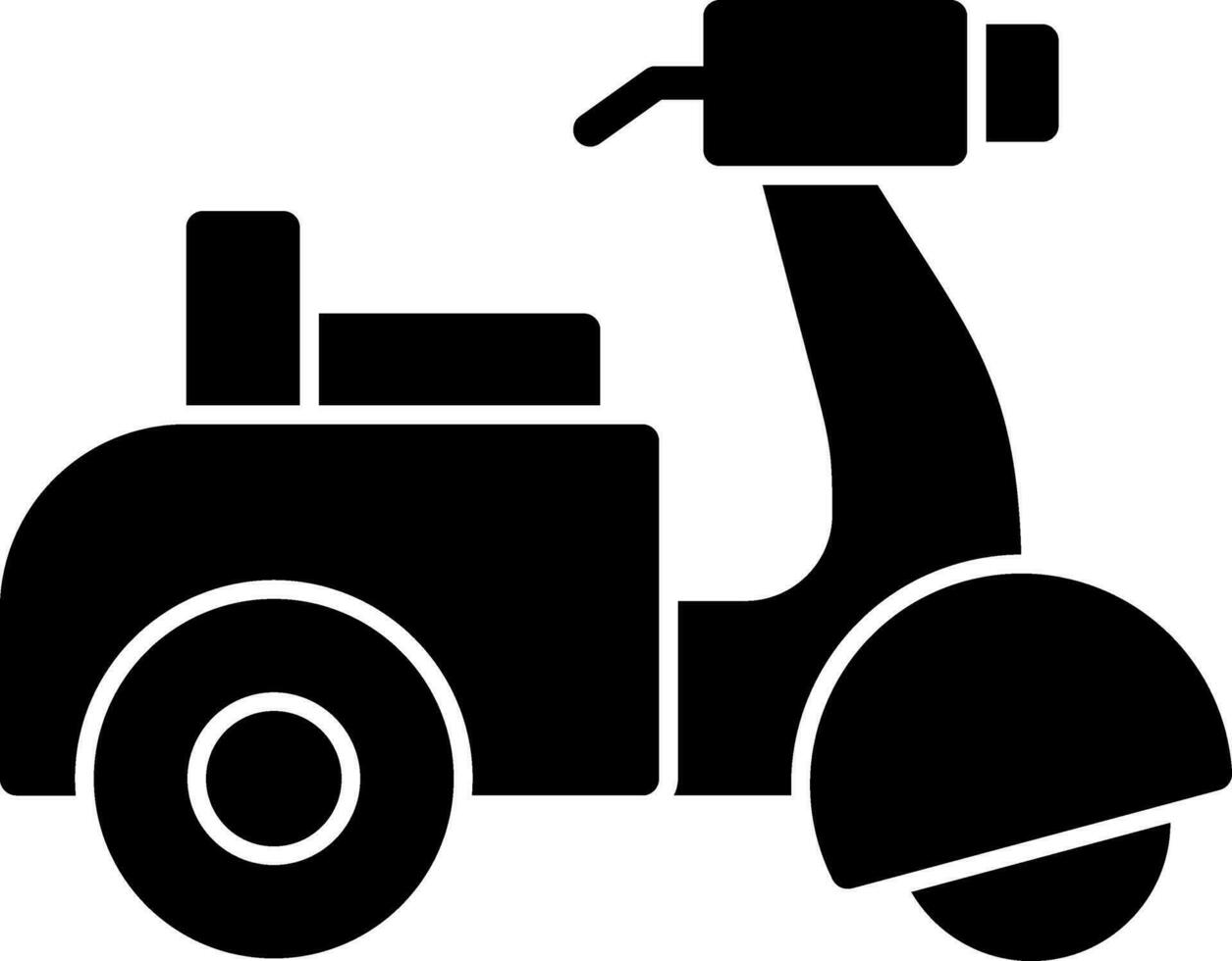 conception d'icône de vecteur de scooter