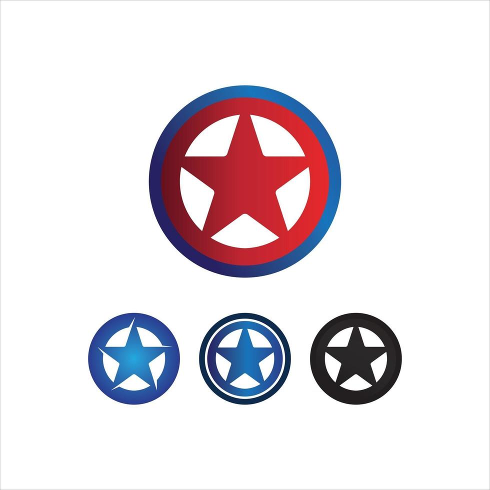 logo et conception de modèle d'icône étoile vecteur