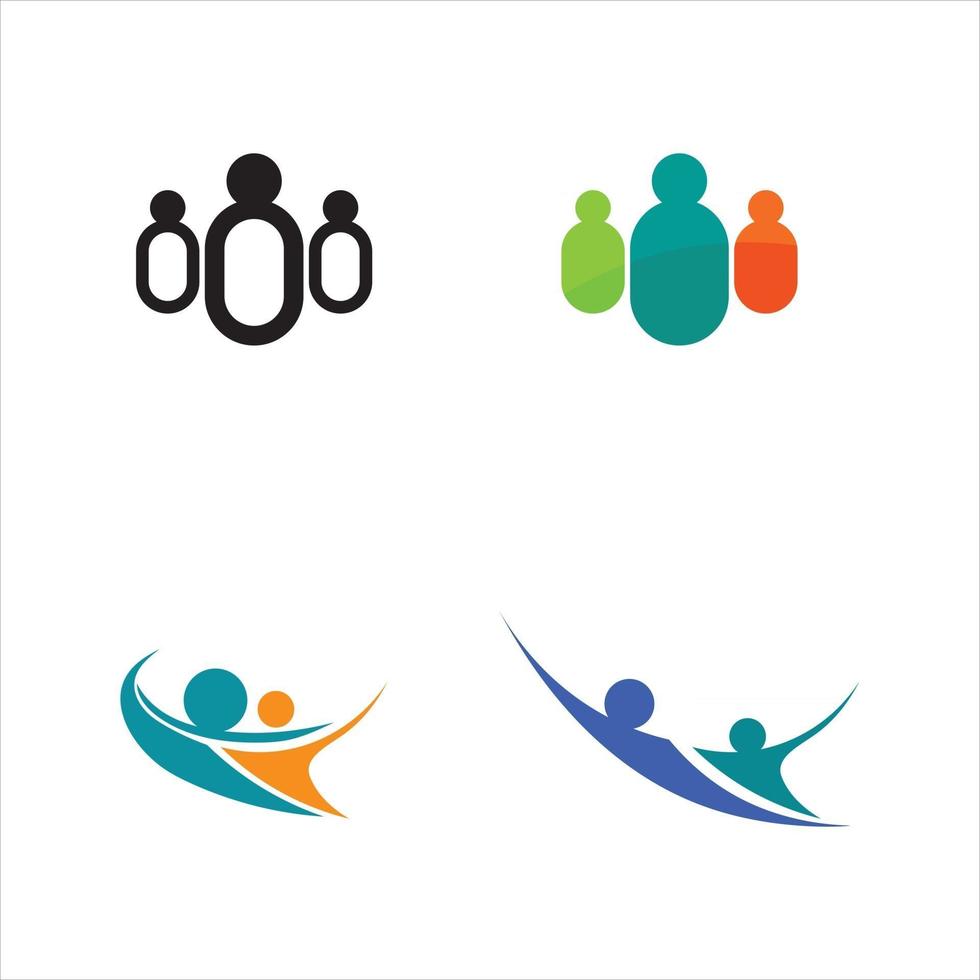 communauté, réseau et icône sociale groupe de personnes travail d'équipe et vecteur de travail d'icône communautaire pour les entreprises
