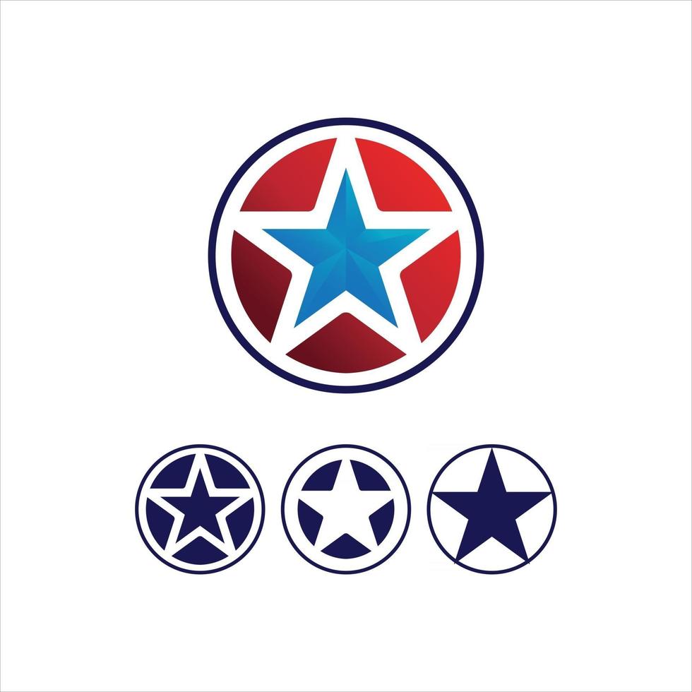 logo et conception de modèle d'icône étoile vecteur