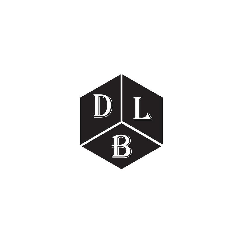 dlb lettre logo design.dlb Créatif initiale dlb lettre logo conception. dlb Créatif initiales lettre logo concept. vecteur