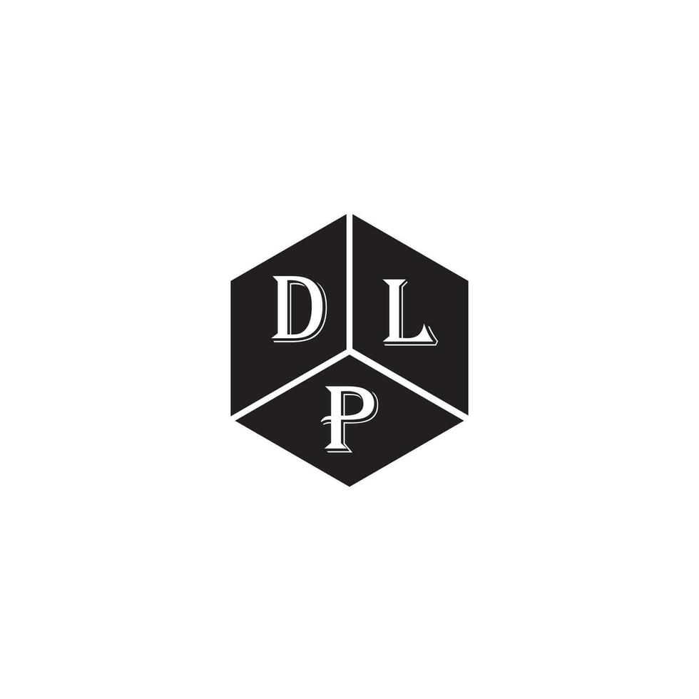 printdlp lettre logo conception.dlp Créatif initiale DLP lettre logo conception. DLP Créatif initiales lettre logo concept. vecteur
