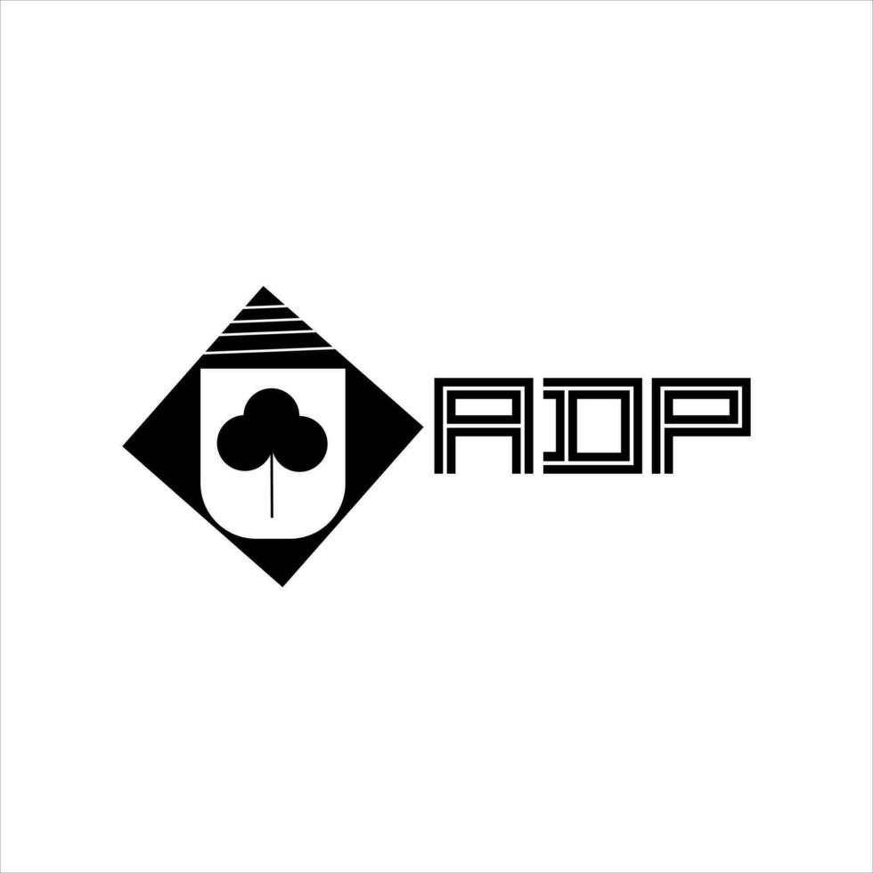 adp lettre logo conception.adp Créatif initiale adp lettre logo conception. adp Créatif initiales lettre logo concept. vecteur
