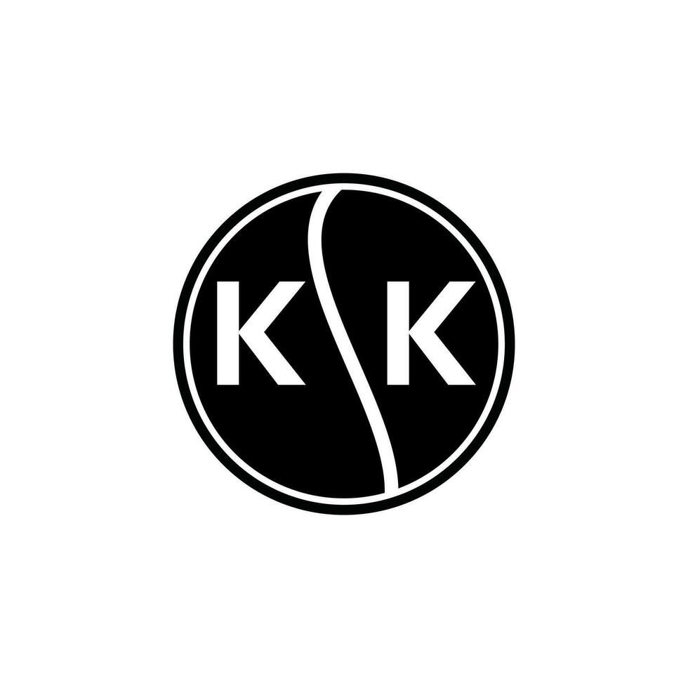 kk lettre logo design.kk Créatif initiale kk lettre logo conception. kk Créatif initiales lettre logo concept. vecteur