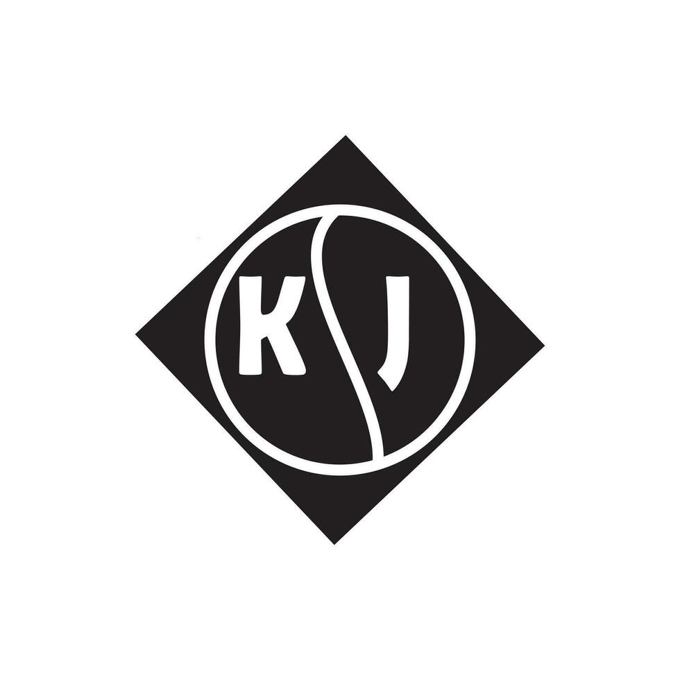kj lettre logo design.kj Créatif initiale kj lettre logo conception. kj Créatif initiales lettre logo concept. vecteur
