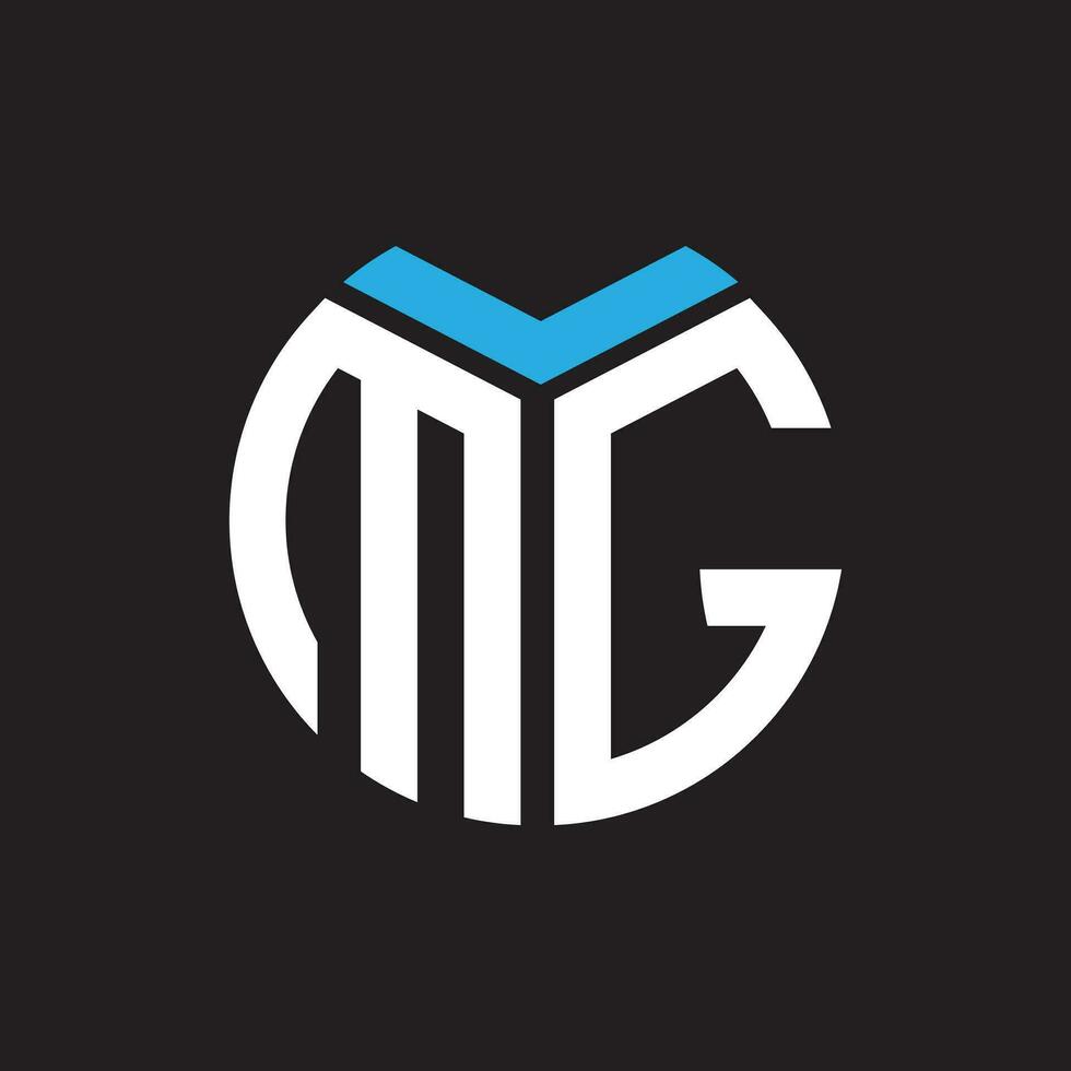 mg lettre logo conception.mg Créatif initiale mg lettre logo conception. mg Créatif initiales lettre logo concept. vecteur