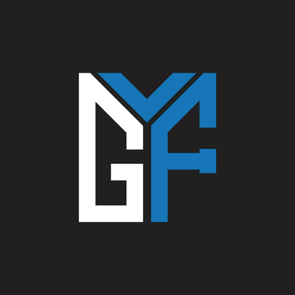 gf lettre logo design.gf Créatif initiale gf lettre logo conception. gf Créatif initiales lettre logo concept. vecteur