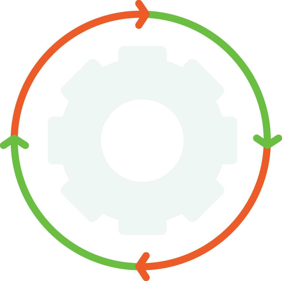 processus vecteur plat icône illustration