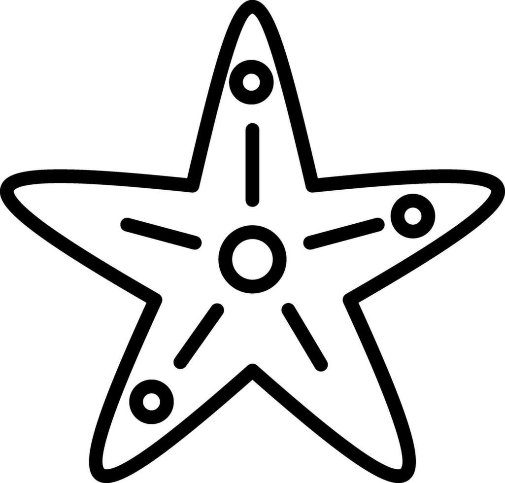 conception d'icône vecteur étoile de mer