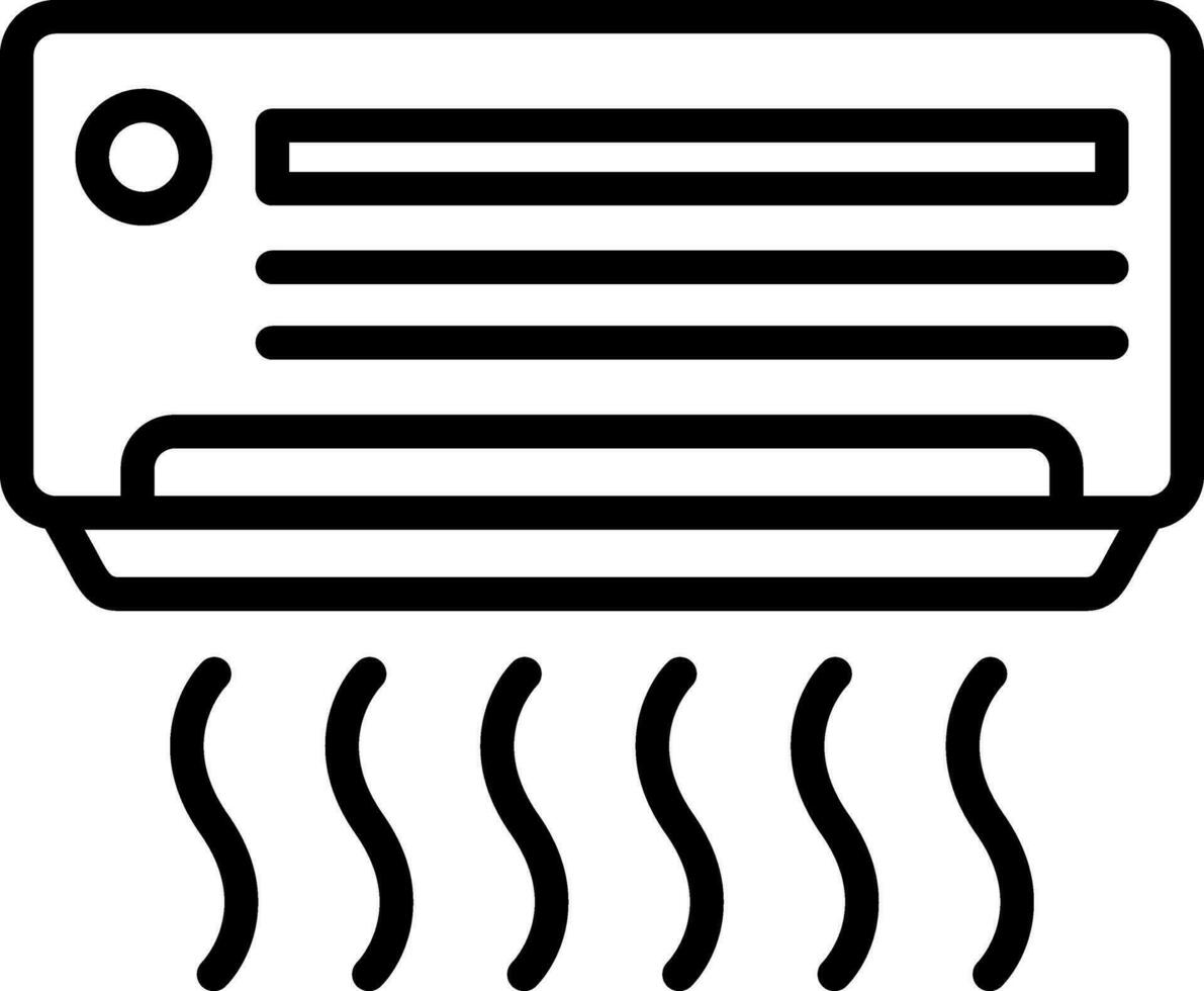 conception d'icône de vecteur de climatiseur
