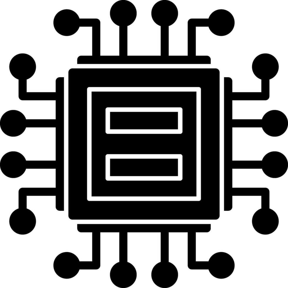 conception d'icône de vecteur de processeur