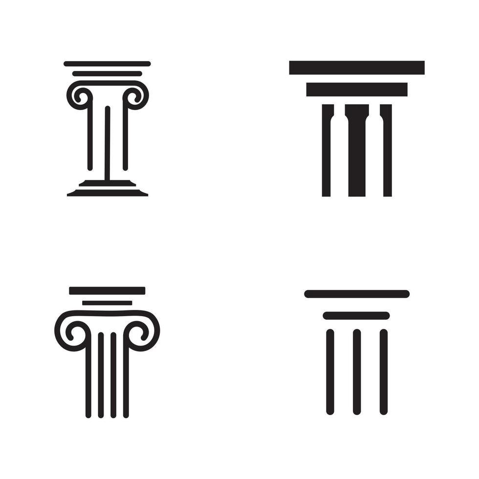 modèle d'icône de colonne conception d'illustration vectorielle vecteur
