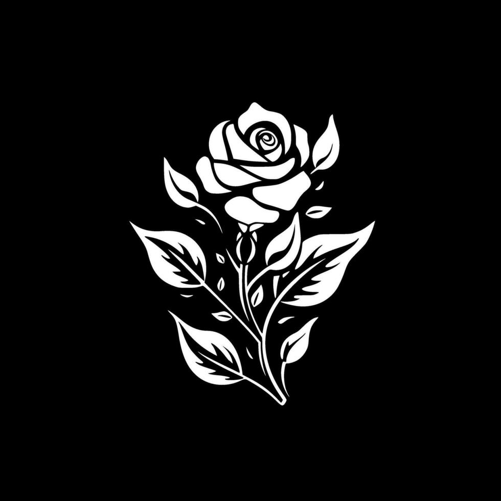 des roses, minimaliste et Facile silhouette - vecteur illustration