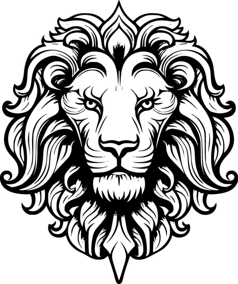 lion, minimaliste et Facile silhouette - vecteur illustration